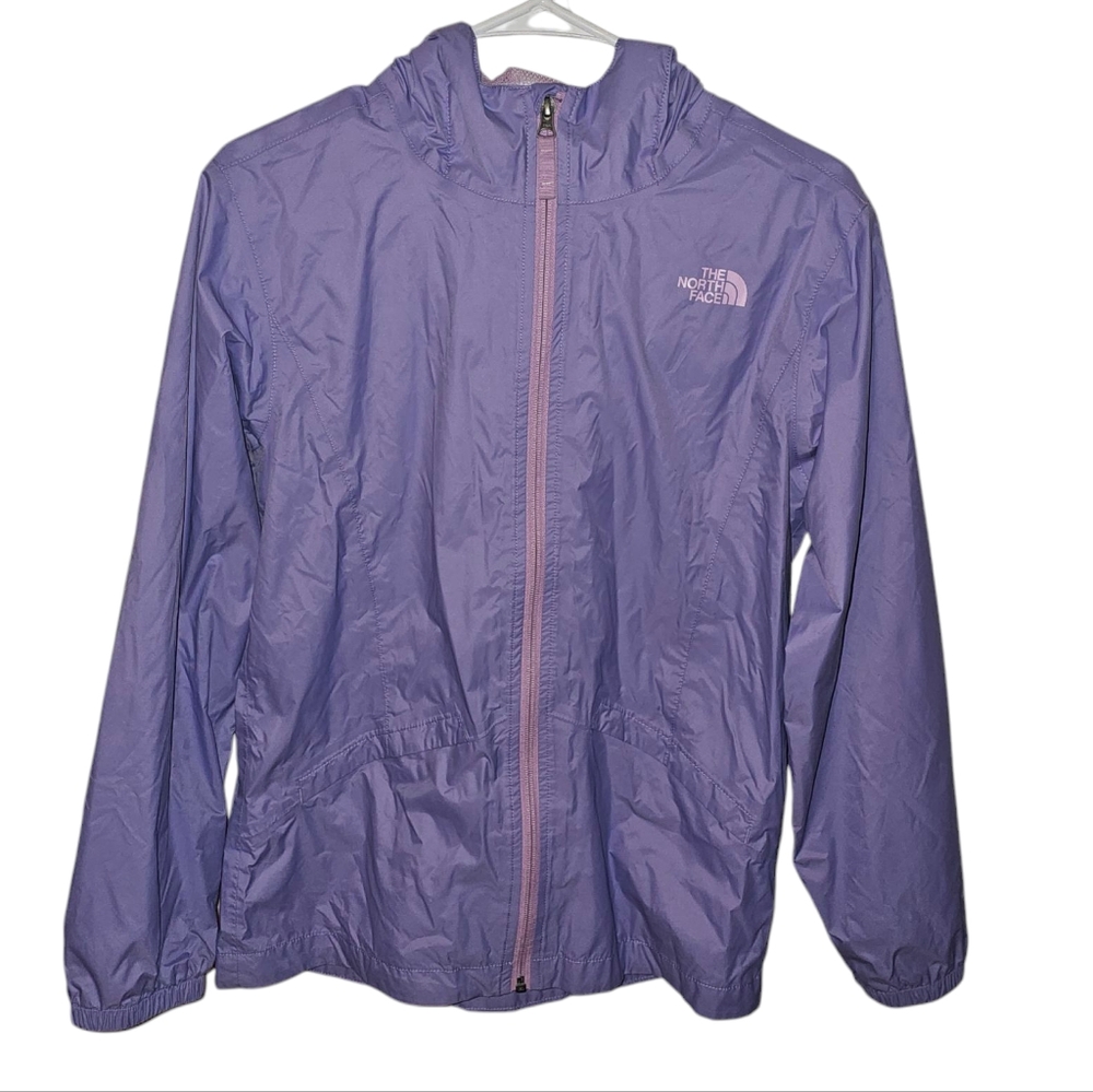 The North‎ Face Windbreaker Jacket-Kids Girls-XLarge (18)-Purple/Pink